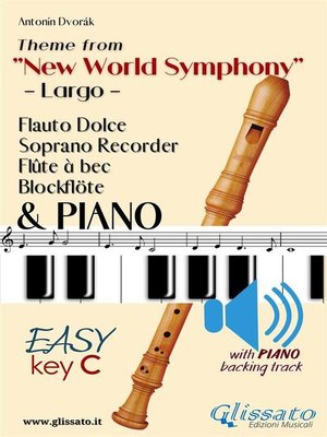 cover image of Largo from "New World Symphony"--Soprano Recorder & Piano + audio track